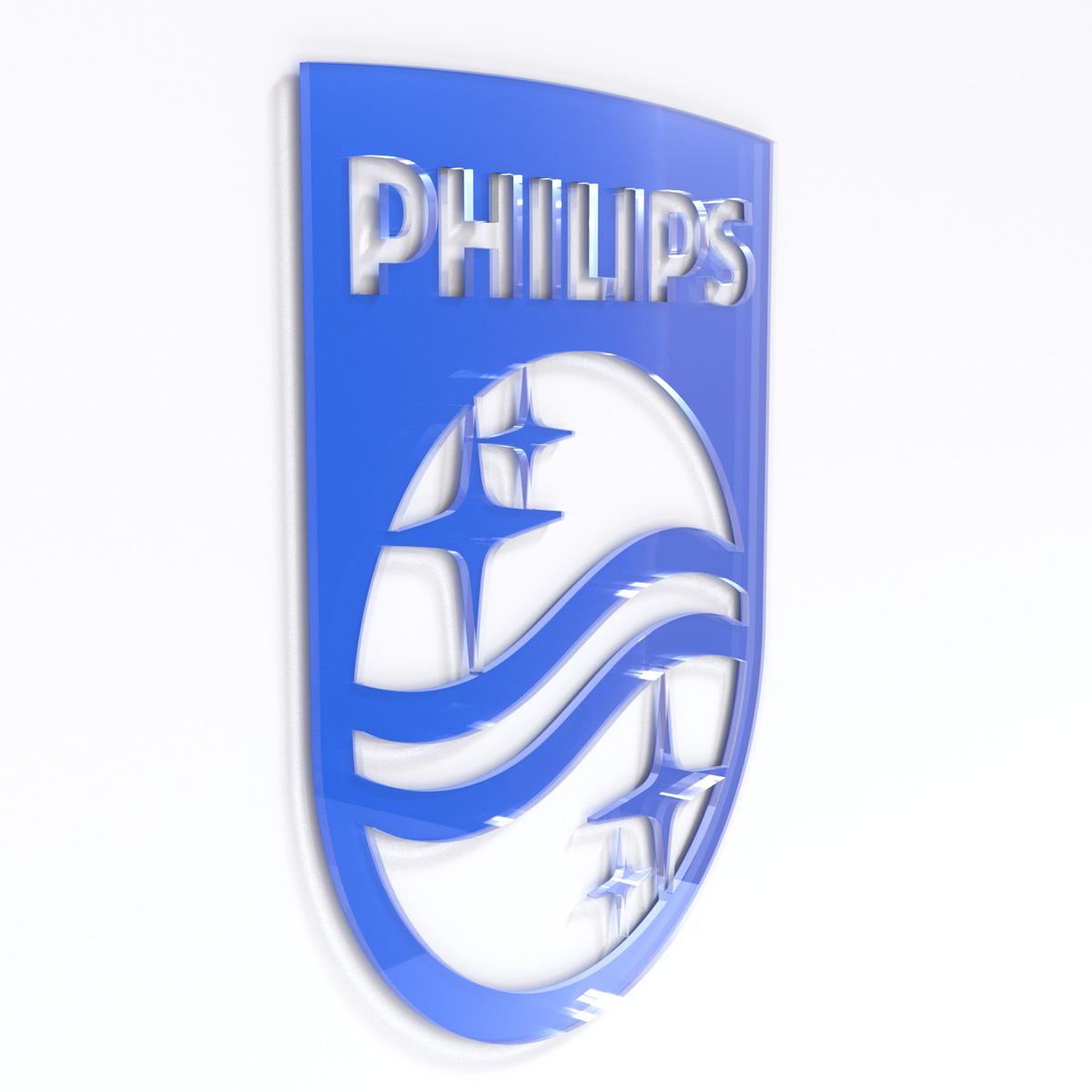 Philips logo reception sign