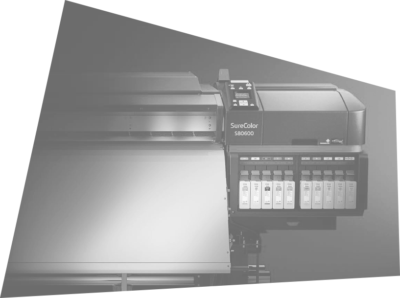 TLA Graphics wide-format printer producing signage