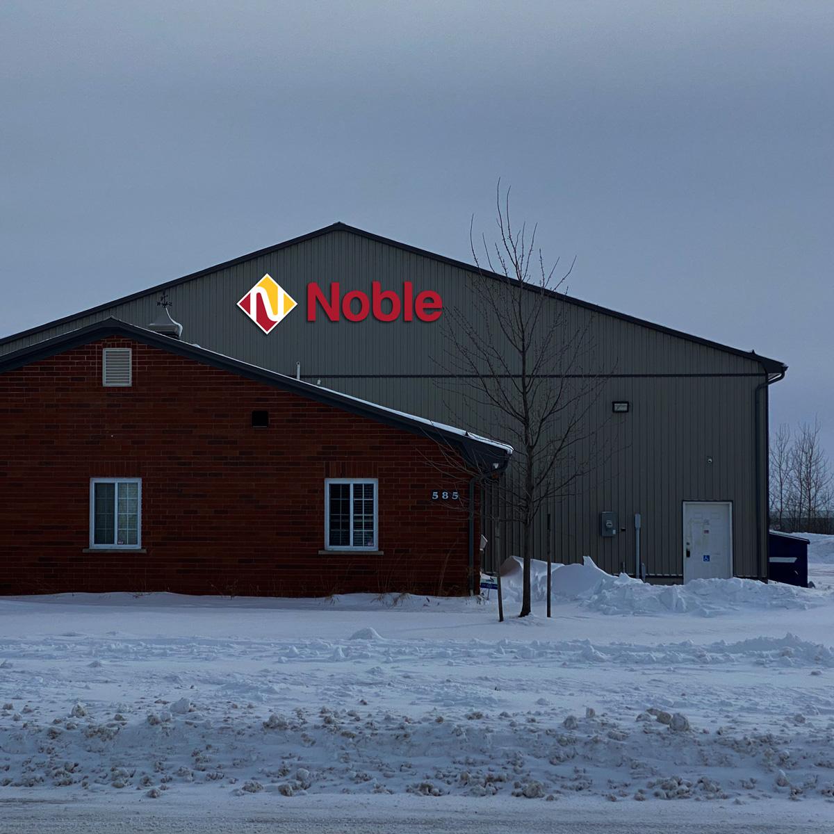 Noble Stratford backlit custom signage by TLA Graphics